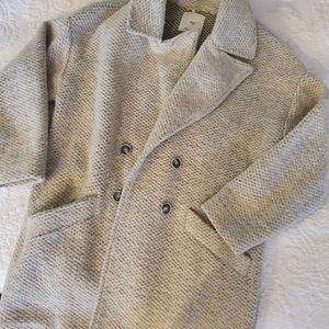 MNG Mango Casual Cocoon coat heather grey small